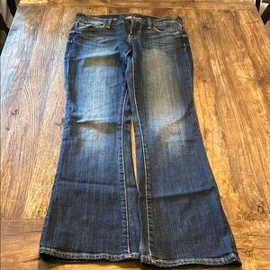 Lucky Brand Blue Sofia Boot Cut Jeans with Vintage Fading